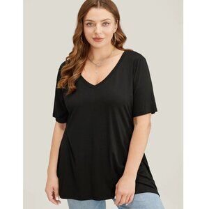 NWT BloomChic Supersoft Essentials Moderately Stretch Drop Shoulder Tee 26/4X